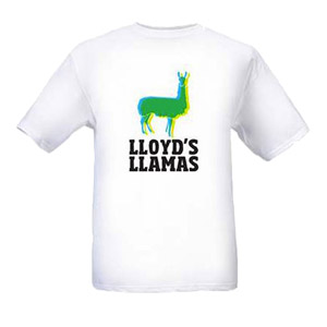 75OL-126 : Lloyd's Llamas - T-shirt